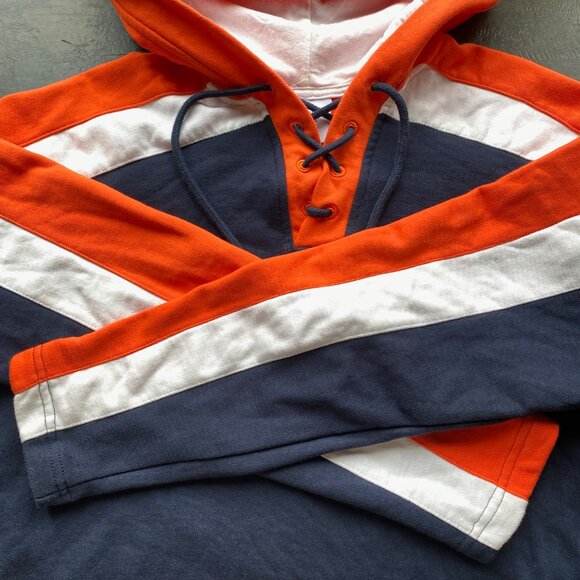 U of ILLINOIS Champion HOCKEY HOODIE 67, size M used once! Lace Hood (mens S) - Picture 9 of 15